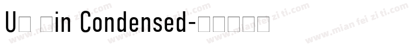 US Din Condensed字体转换